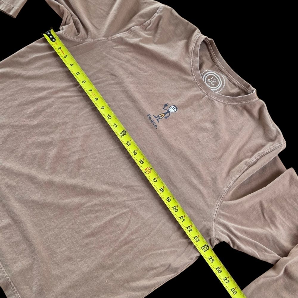 Lot Of TWO Life is Good Long Sleeve Tees Women XXL Blue Brown 2X - Picture 11 of 12